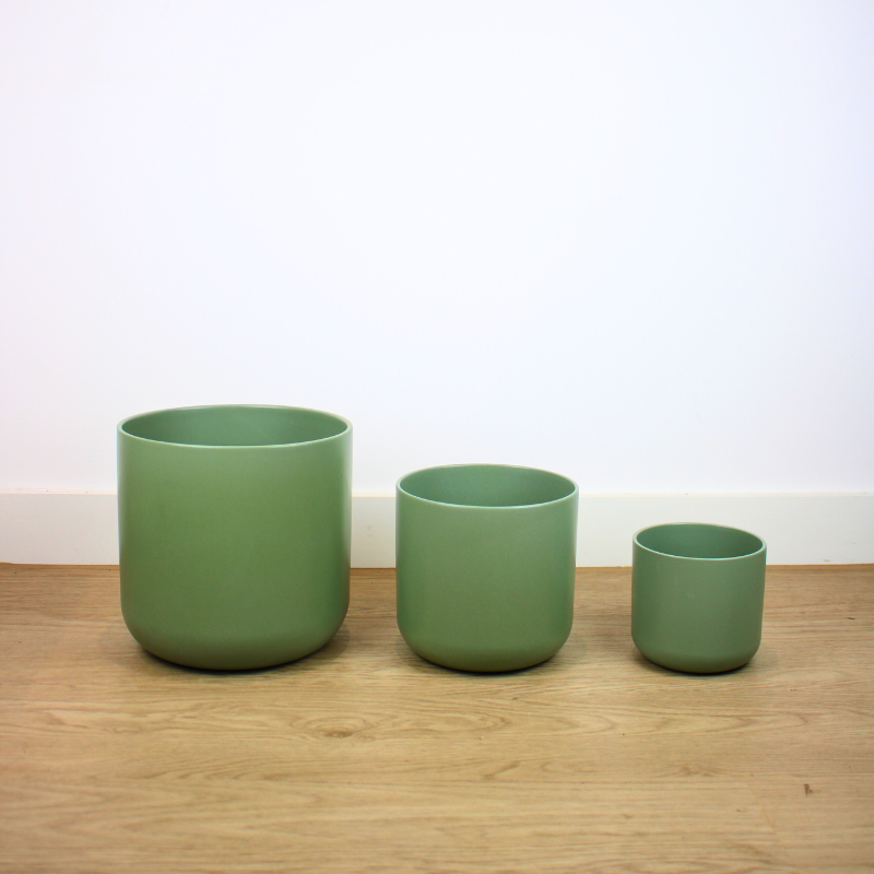 sage green ceramic plant pots Sage Ceramic Pot – Zelen