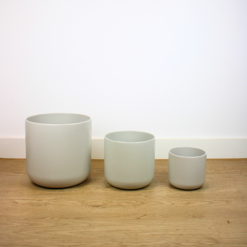 Light Grey Ceramic Pot